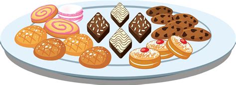 Elevate Your Designs with High-Quality Cookie Plate Clipart