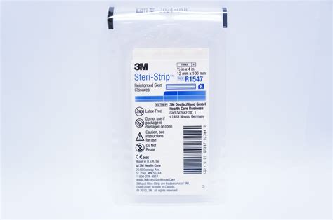 3M R1547 Steri-Strip Reinforced Skin Closures 12 x 100mm - Box of 6