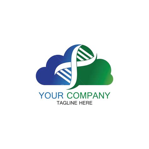 Dna Cloud Logo Vector Design Template Vector Concept Biological Care Vector, Concept, Biological ...
