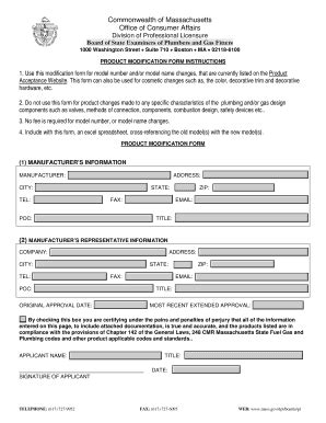 Pdf Format Of Manufacturing Modification Form - Mass . Gov - Mass ...