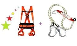 Safeset Paraşüt Tipi Bel Destekli Emniyet Kemeri + Safeset Çift Kollu ...