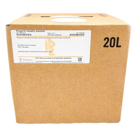 Reagent, 20 L, Ethanol - Denatured - 876GM8|C2120400 - Grainger