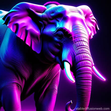 Mixed-Species Creature: Bull and Elephant | Stable Diffusion Online