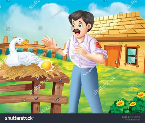 Goose Golden Eggs Moral Story Stock Illustration 2277650531 | Shutterstock