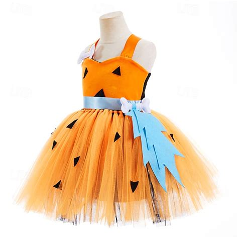 Winifred Halloween Costume Tutu Flintstone Kings Day Dress Up Kid's ...