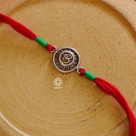 Buy 925 Silver Rakhi Online | Worldwide Shipping – aham jewellery ...