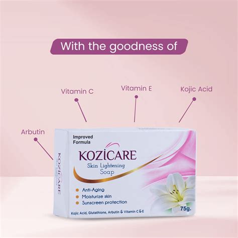 Kozicare Skin Lightening Soap, 75g (Pack of 3) Sunscreen Protection ...