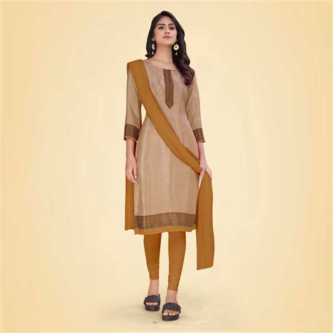 Women's Premium Italian Silk Small Butty Housekeeping Uniform Salwar ...