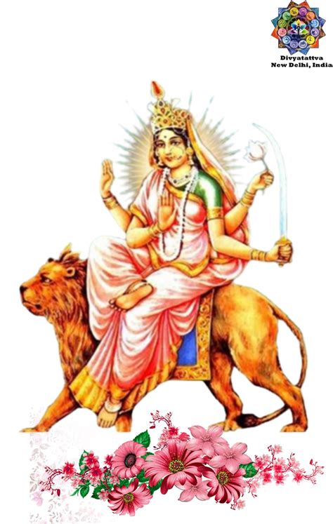 Hindu Tantra Goddess Katyayani Devi 4K HD Wallpapers With Mantra