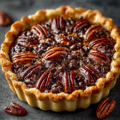 Homemade Texas Chocolate Pecan Pie - Meatydelights