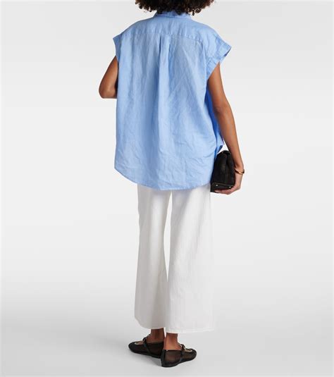 Linen polo shirt in blue - Polo Ralph Lauren | Mytheresa