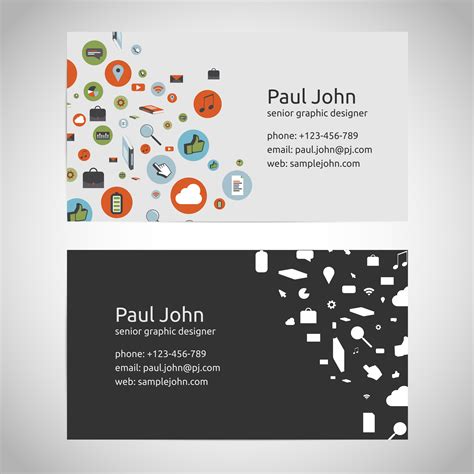 Business Card Template Front and Back 的图像结果
