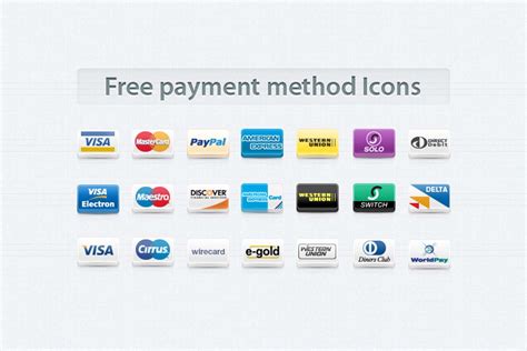 Free Payment Method Icons (PNG)