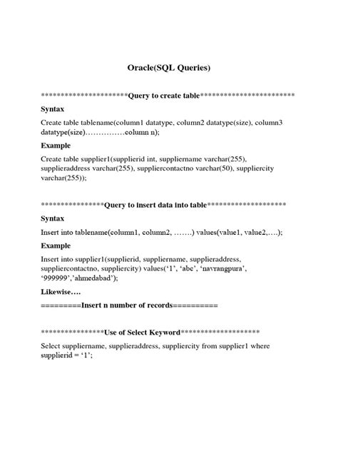 Image result for Oracle SQL PDF