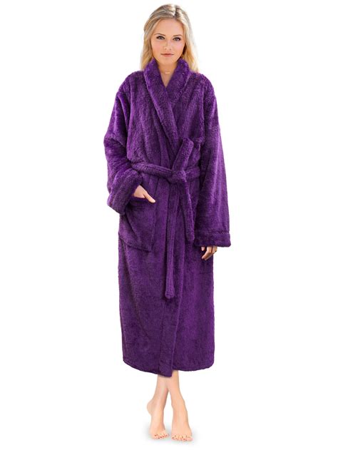 PAVILIA Premium Womens Plush Robe, Warm Fleece Sherpa Bathrobe (2XL/3XL ...
