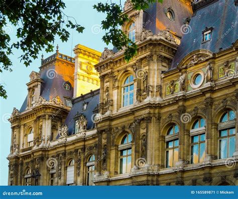 Classic Baroque Style Architecture Paris France Stock Image - Image of ...