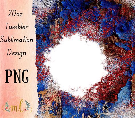 Red White & Blue Wood Splash Sublimation PNG Digital - Etsy
