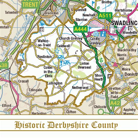 Derbyshire On a Map 的图像结果