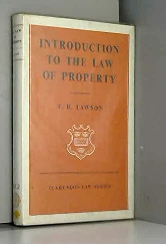 Buy Introduction to the Law of Property (Clarendon Law Series) Book ...