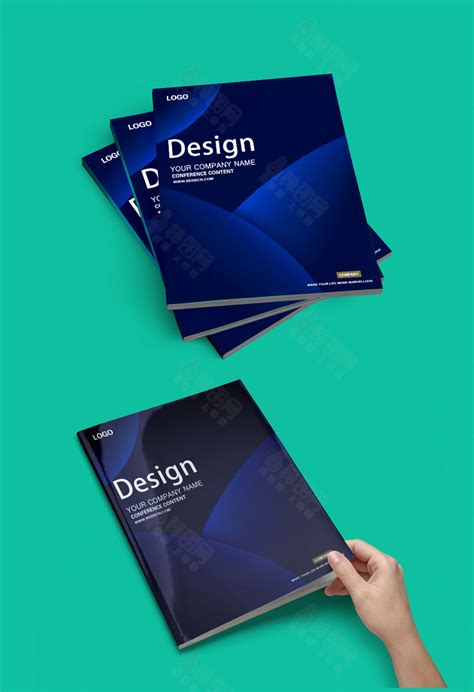 蓝黑绚丽标书封面设计模板下载_蓝黑绚丽标书封面设计宣传册模板-棒图网