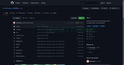 DHT Library. Arduino Download 的图像结果