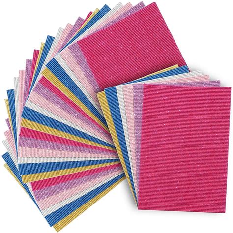 Glitter Cardstock Paper for DIY, Crafts (8 x 11 in, 30 Pack), Color ...