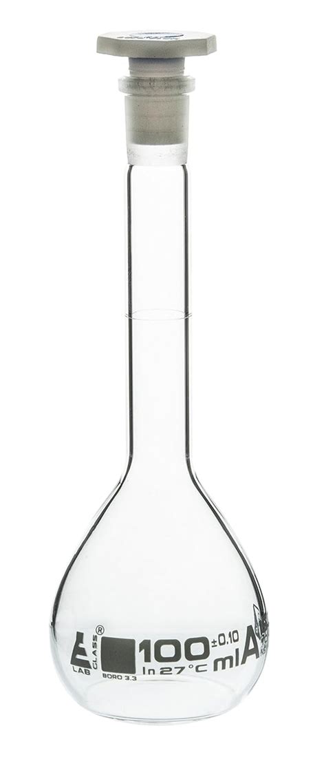 EISCO - Volumetric Flask, NABL Certified, with Polypropylene Stopper ...