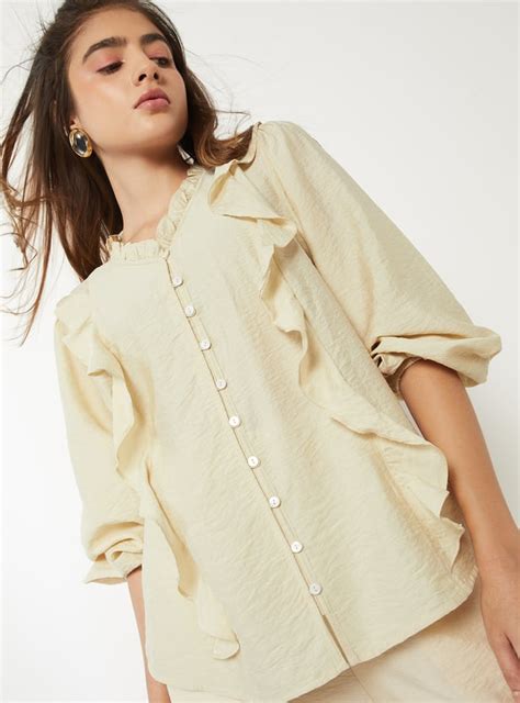 Buy Women Ruffles Blouse Online at just Rs. 699.0 - 1000016601449 | Max ...