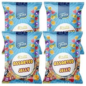 Frix 4Fruitz Assorted Jelly Cups 300g | Mixed Fruit Flavour Jelly Candy ...