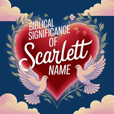 The Biblical Significance Of Scarlett Name: Spiritual Meanings