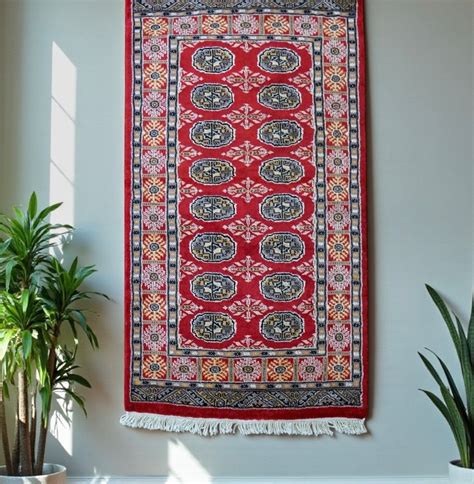 パキスタン手織り絨毯 トルクメンボハラ トライバルラグ 130×80cm | Decorworks