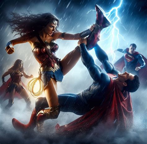 Wonder Woman vs Superman - DCEU 6 - Gals Flexible by ivandrago186 on ...