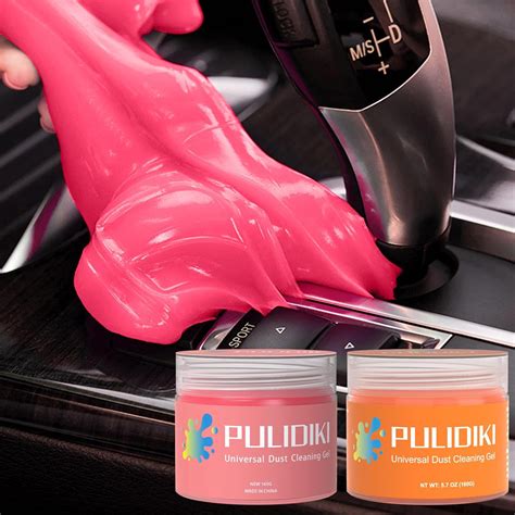 Amazon.com: PULIDIKI Car Cleaning Gel Pink and Car Cleaning Putty ...