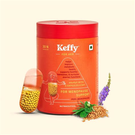 Buy Keffy Menopause Health Supplement Helps in Mood Swings, Bone Health, and PMS Symptoms | 30 ...