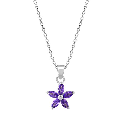 GIVA 925 Silver Healing Flower Pendant With Link Chain| Necklace to ...