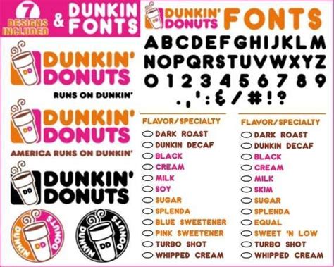 Dunkin Donuts Coffee Svg,Dunkin Donuts Font Svg,America Runs On Dunkin ...