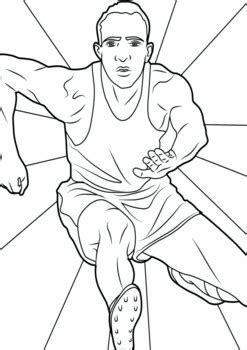 Black Athelete Jesse Owens Coloring Page Black History Month Resource