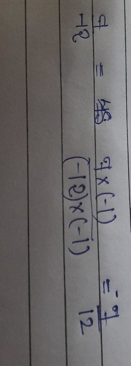 standard form of 7/- 12 - Brainly.in