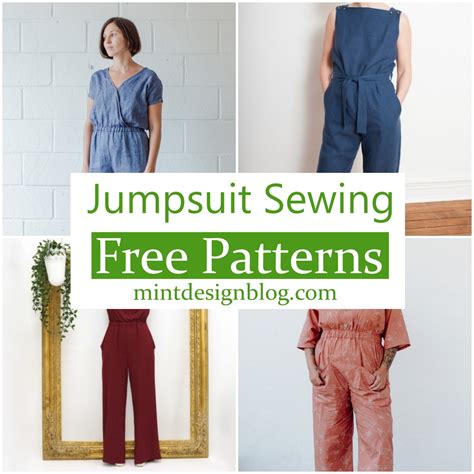 20 Free Jumpsuit Sewing Patterns For Ladies - Mint Design Blog