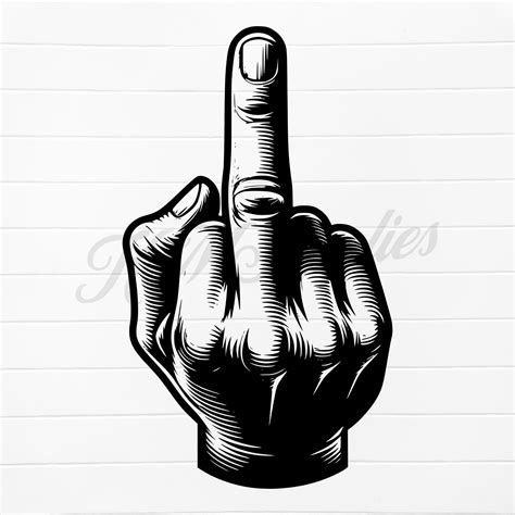 Middle Finger Download, Middle Finger Svg Cut File, Middle Finger Png ...