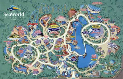 Seaworld Orlando Map Printable