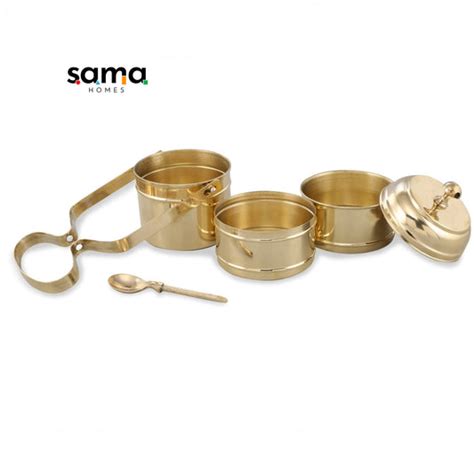 Antique Brass Handcrafted Kitchen Storage Container | Canister Boxes