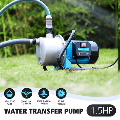 Snapklik.com : 15HP Water Transfer Pump,1200GPH Shallow Jet Well Pump ...