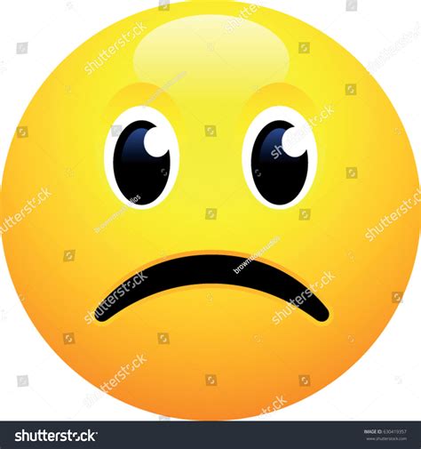 Frowning Face Emoji Stock Vector (Royalty Free) 630419357