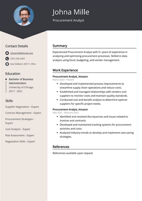 Procurement Analyst Resume Examples (Template & 20+ Tips)