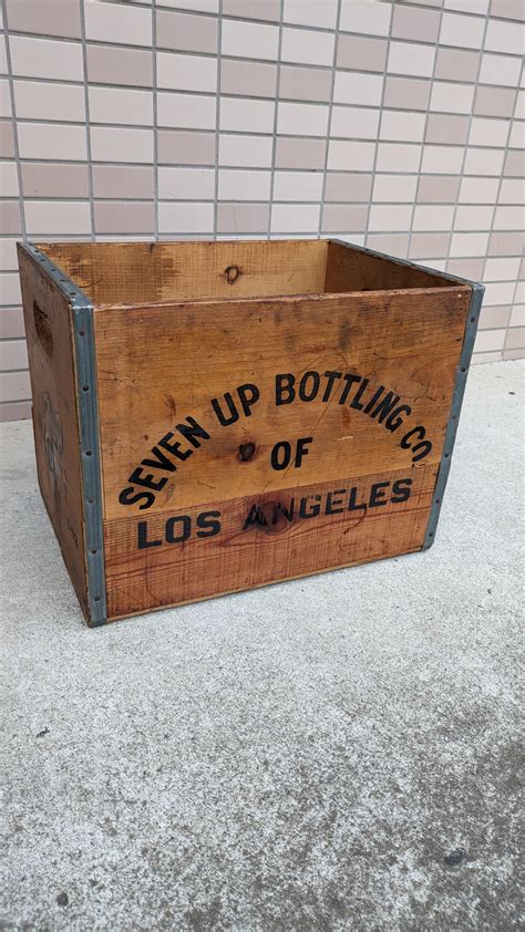 70's Vintage 7UP Crate Wood Box ToolBox ビンテージ ウッドボックス 木製 木箱 収納ボックス ...