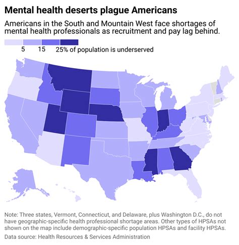 States with the biggest mental health care deserts | 103.3 The Vibe