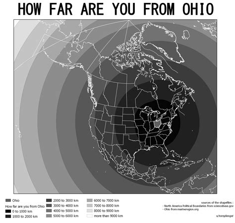 How far are you from Ohio : r/MapPorn