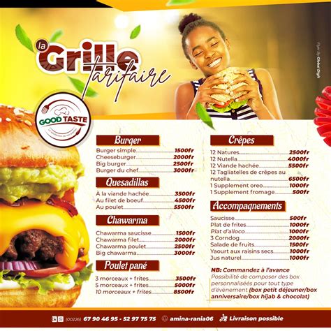 Pin by Neelson on Affiche | Food menu, Social media design graphics, Menu