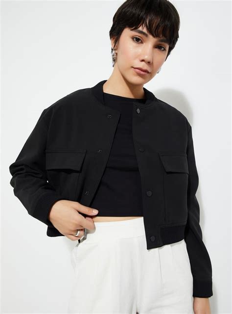 Buy URB_N Women Solid Bomber Jacket Online at just Rs. 1899.0 ...